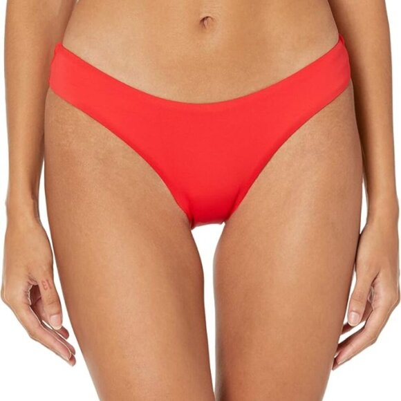 La Blanca 'Island Goddess' Scoop-Front Bikini Swimsuit Bottom, Cherry - Picture 1 of 2